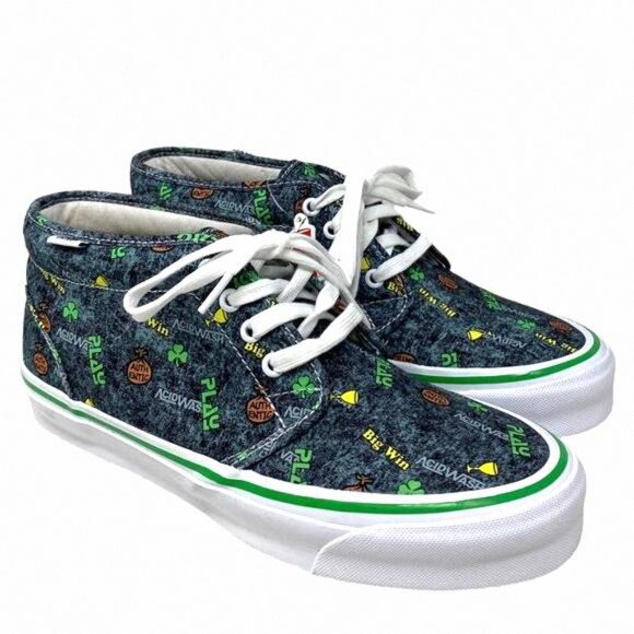 VANS Fergadelic x OG Chukka LX Shoes Men Canvas VN0A4U3G0621 Sneakers Wash Acid - Picture 2 of 9